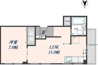 くさかマンション【4階】の間取り