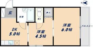 大宝枚岡グリーンヒルズ【3階】の間取り