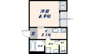 エフスタイル大蓮南2号館【2階】の間取り