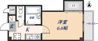 コラソンスクエア【106号室】の間取り