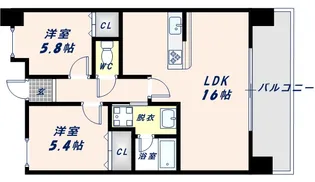 トレス・アコルデ【11階】の間取り