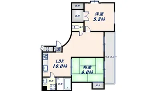 オレンジハウス小路【501号室】の間取り