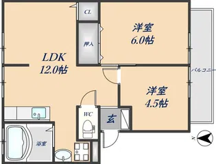 ミラリア【2階】の間取り
