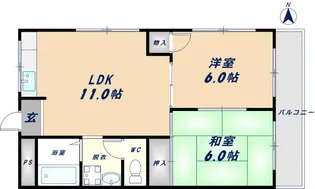 ラ・ミレーネ【207号室】の間取り