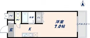 SANTO LALUZ CHODO【2階】の間取り