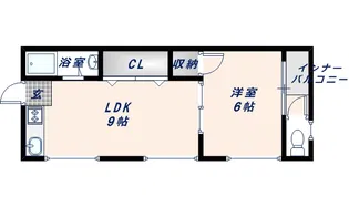 ターフィーズフラット菱屋西【403号室】の間取り
