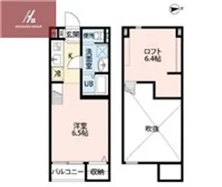 ヴィレッタ若江岩田【205号室】の間取り