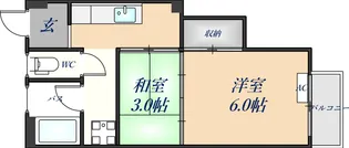 宇奈月マンション【101号室】の間取り