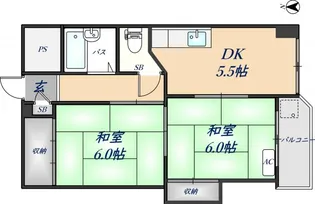 くさかマンション【1階】の間取り