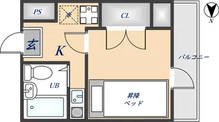 プレアール川田【4B号室】の間取り