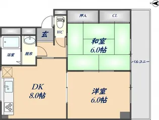 サニーコートⅠ【3階】の間取り