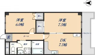 Belong東花園【4階】の間取り