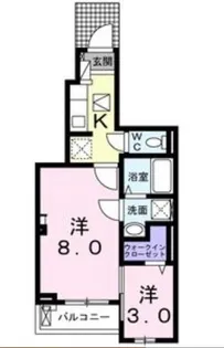 リジエールⅡ【103号室】の間取り