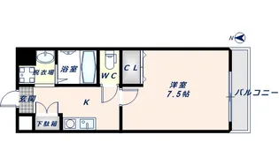 シャトー雅【302号室】の間取り