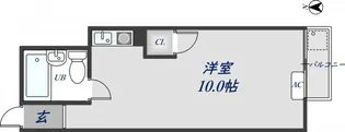 サンマリノ石切【202号室】の間取り