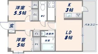 アグリアーブル【1階】の間取り