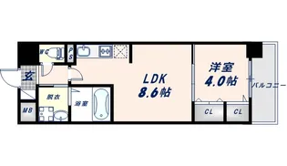 リアライズ小路駅前【10階】の間取り