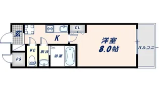 Mv.imp大阪鶴橋【7階】の間取り