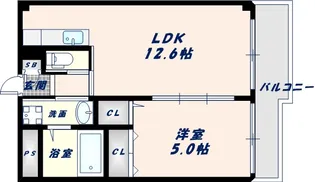 クレールアンジュ【1階】の間取り