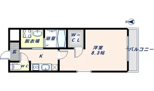 フジパレス新深江【1階】の間取り
