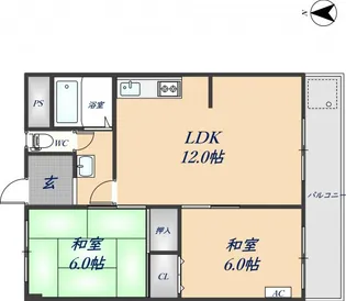 光洋マンション【203号室】の間取り