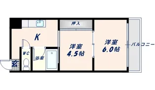 メゾンドール布施【205号室】の間取り