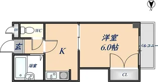 ロイヤルシャトー瓢箪山【405号室】の間取り
