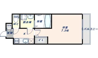 サムティ大阪GRANDEASTⅠ【916号室】の間取り