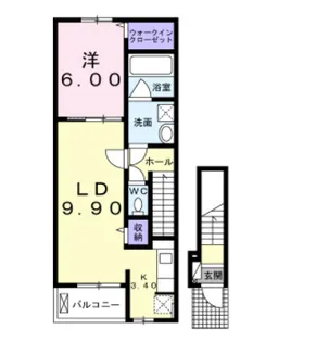 パール・トゥ・シャイン恵梨【203号室】の間取り
