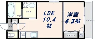 Fasecia小若江【202号室】の間取り