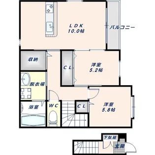 マーガレットミラージュ【203号室】の間取り