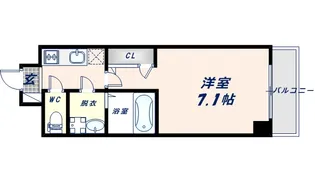 S-RESIDENCE高井田Central【6階】の間取り