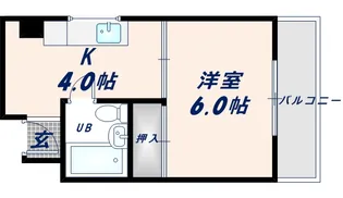 田村ビル【503号室】の間取り