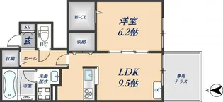 アムールコート【1階】の間取り