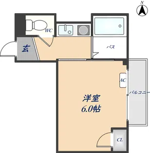 カサブランカエイト【203号室】の間取り