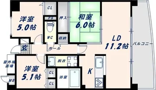 ファミーユ2002【3階】の間取り