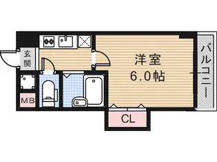 CITY SPIRE布施【5階】の間取り