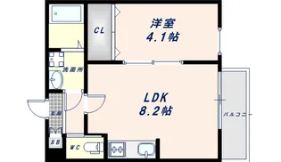 H-maison平野Ⅰ【3階】の間取り