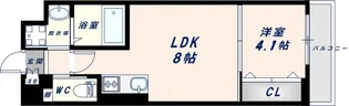 Mv.imp大阪今里【1階】の間取り