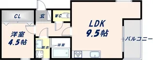 リバ・クエスト【301号室】の間取り