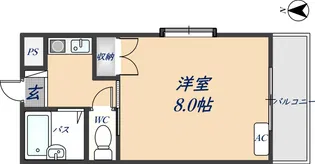 エンフェル石切【201号室】の間取り