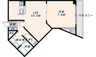 リュミエールイースト【3階】の間取り