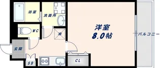 リヴィアス大阪EAST【1階】の間取り