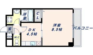 ボナール長栄寺【4階】の間取り