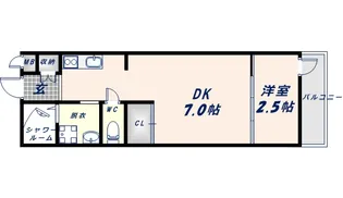 リエゾンコート大今里【3階】の間取り