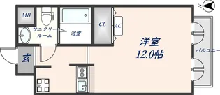 メゾンパティオⅡ【506号室】の間取り