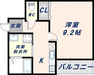 フジパレス高井田西Ⅴ番館【3階】の間取り