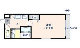 フジパレス高井田西Ⅱ番館【2階】の間取り