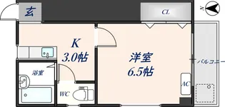 リバーサイド園【206号室】の間取り