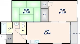 ジョイマンション【503号室】の間取り